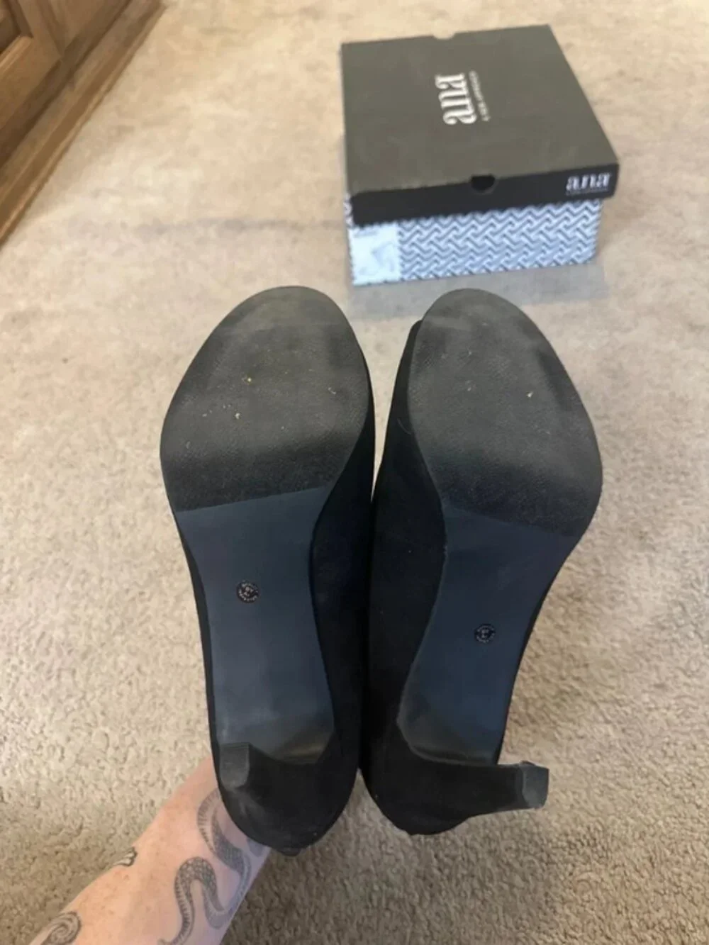 Black Lace Up Heel- ANA Chance